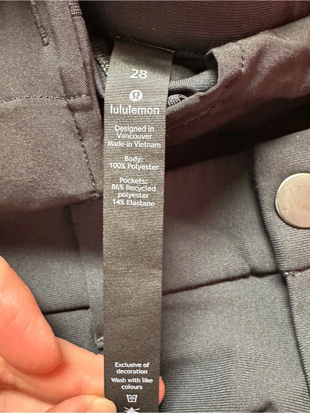 Lululemon dark gray athletic pants